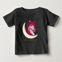 Cute pink faux gold magical Unicorn customizable