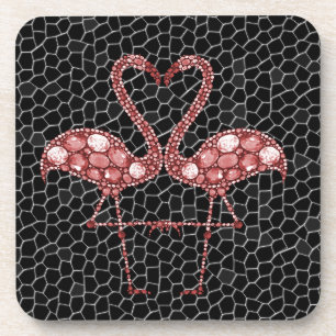Cute Pink Flamingo Coaster