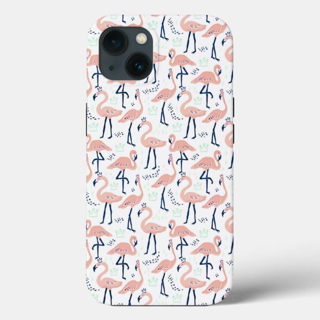 Cute pink flamingo mask Case-Mate iPhone case (Back)