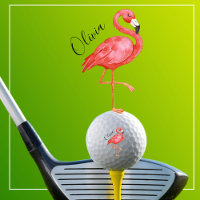 Cute Pink Flamingo Monogrammed