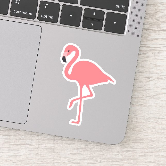 Cute Pink Flamingo Tropical Bird Whimsical (Detail)