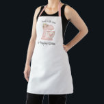 Cute Pink Floral Cake Mixer Apron<br><div class="desc">A cute pink cake mixer with flowers and a heart decorates this bakery kitchen apron. Personalize it with your name and business information. Designed for you by Blackberry Boulevard.</div>