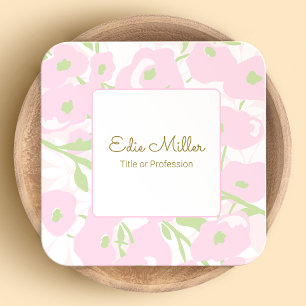  Cute Pink Floral Script  