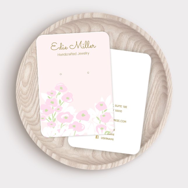  Cute Pink Floral Script   Earring Jewerly (Creator Uploaded)