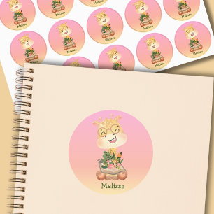 Cute Pink Flower Giraffe Name
