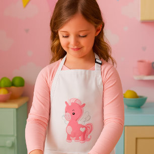 Cute Pink Flying Unicorn Pegacorn Standard Apron