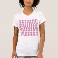Cute Pink Geometric Shapes Block Print Pattern