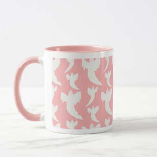 Cute pink ghost Girly Halloween Mug