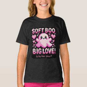 Cute Pink Ghost: Sweet and Spooky -kids girl shirt
