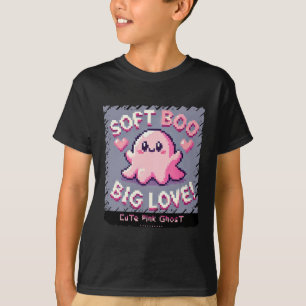 Cute Pink Ghost: Sweet and Spooky -tshirt boy kid T-Shirt