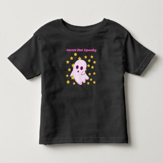 Cute Pink Ghost Sweet But Spooky Halloween Design Toddler T-shirt
