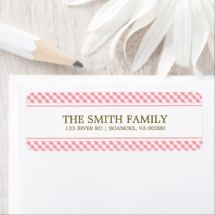 Cute Pink Gingham Pattern