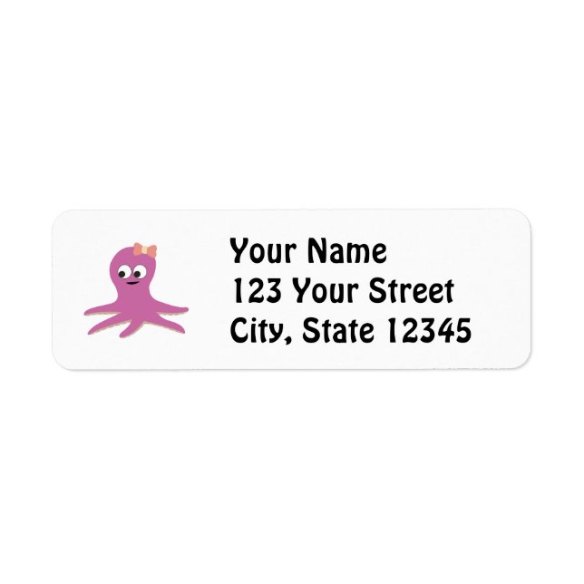 Cute pink girl Octopus (Front)