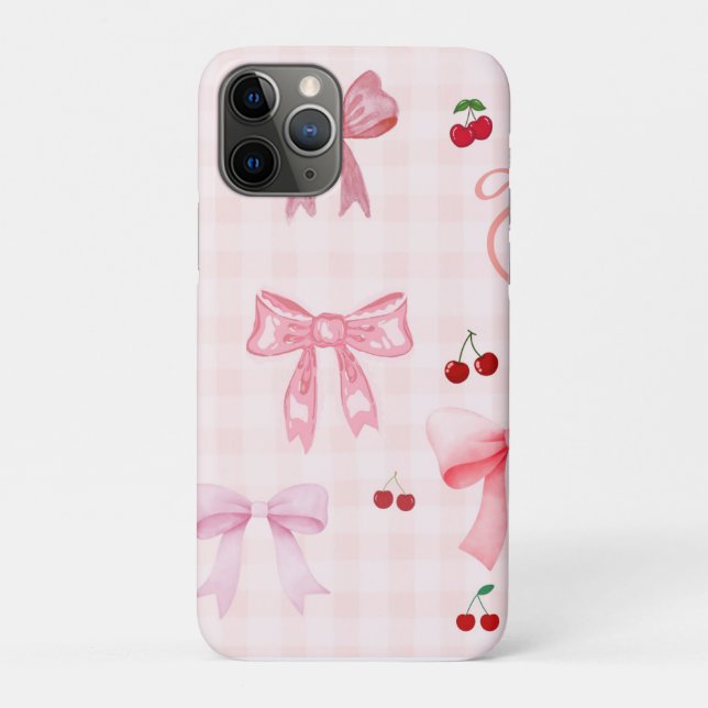 Cute pink girly coquette bows Case-Mate iPhone case (Back)