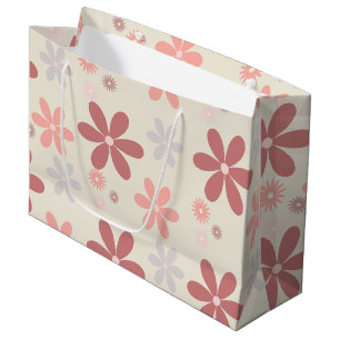 cute pink girly glitter girl large gift bag