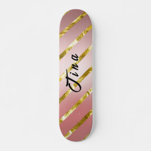 cute pink glitter skateboard