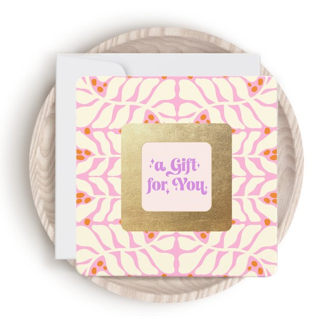 Cute Pink Gold Frame Gift Certificate (Creator Uploaded)