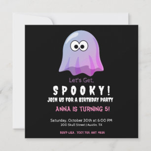 Cute Pink Google Eyes Ghost: Spooky & Whimsical 