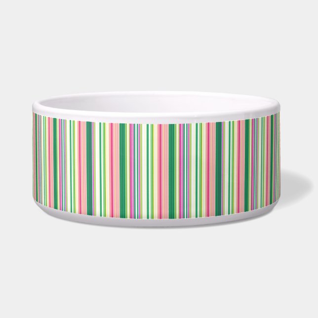 Cute pink green stripes (Front)