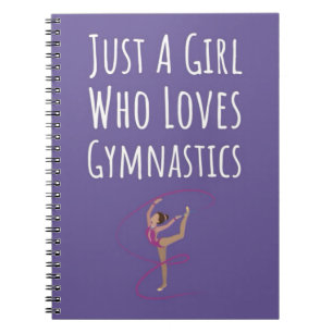 Cute Pink Gymnastics Gifts For Baby Girls Kids  Notebook