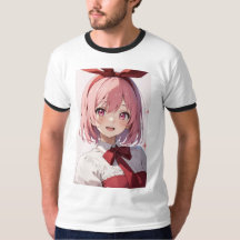 Cute Pink-Haired Anime Girl Illustration