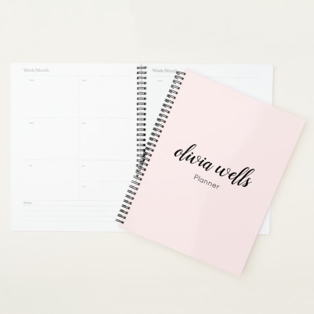 Cute Pink Handwritten Script Planner (Display)
