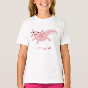 Cute pink happy axolotl T-Shirt