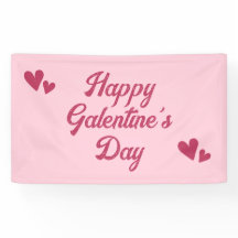 Cute Pink Happy Galentines Day Party