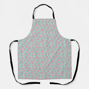 Cute Pink Heart Cookies Apron