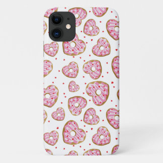 Cute Pink Heart Cookies iPhone 11 Case