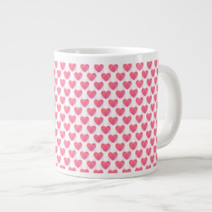 Cute Pink Heart Lovely Valentine Mug