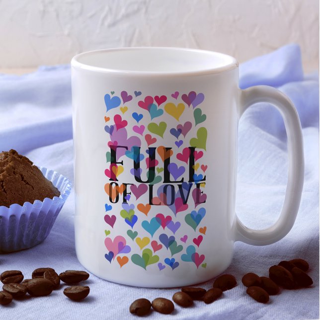 Cute Pink Heart Pattern Pretty Girly Elegant Funny Coffee Mug (Creator Uploaded)
