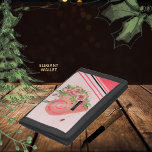 Cute Pink Heart Pink Roses Trifold Wallet<br><div class="desc">Lovely Trifold Wallet with Roses that you can gift to your girlfriend, wife, or a friend. It features a pink heart with beautiful pink flowers along with some pink ornamental lines. You can customize it with your name. This wallet is perfect for girls who love pink and roses. If you...</div>