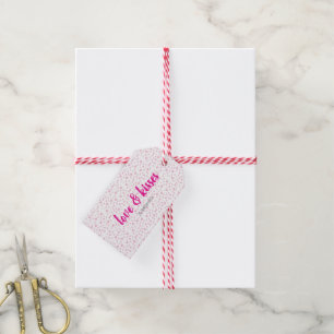 Cute Pink Heart Valentine's Day Gift Tags
