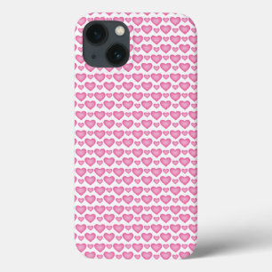 Cute Pink Hearts iPhone Case - Trendy & Protective