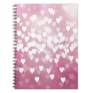 Cute Pink Hearts Notebook