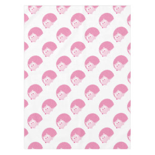 Cute Pink Hedgehog Tablecloth