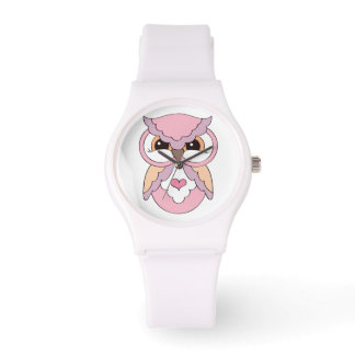 Cute Pink Hoot Owl Watch