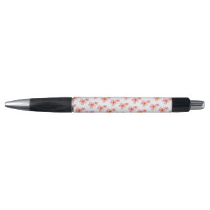 Cute Pink Kath Golap Floral Design Pen