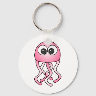 Cute Pink Kawaii Jellyfish Keychain