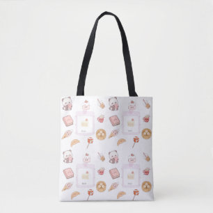 Cute Pink Kawaii Sweet Treats Dessert Design Tote Bag