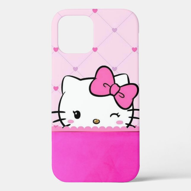 Cute Pink Kitty Girls Cell Phone Case (Back)