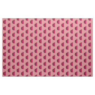 Cute Pink Ladybugs Fabric