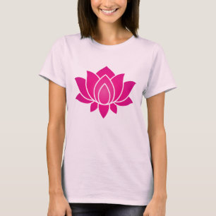 Cute pink Lotus Flower symbol T-Shirt