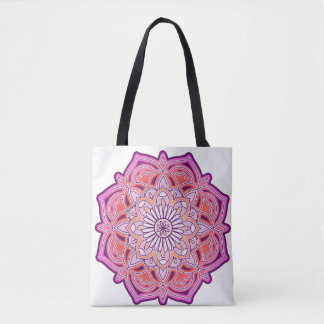 Cute Pink Mandala Tote Bag