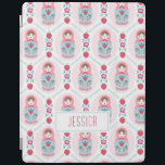 Cute Pink Matryoshka Nesting Doll iPad Cover<br><div class="desc">A cute pink matryoshka nesting doll pattern decorates this Ipad cover. Fun for back to school and an adorable gift for a girl. Personalize it with your girls name. Designed for you by Blackberry Boulevard.</div>