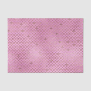 Cute Pink Mermaid Scales for a Birthday Party Tissue Paper