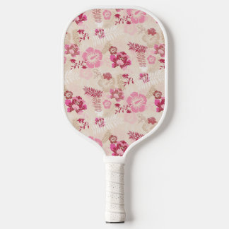 Cute pink modern flowers pattern High-Top sneakers Pickleball Paddle