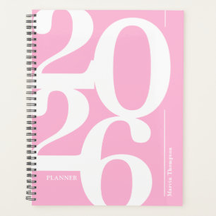 Cute Pink Name 2026 Planner