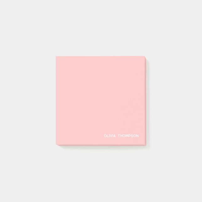 Cute Pink Name Sticky Post-it Notes (Front)